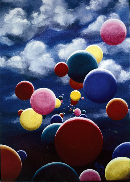 Balloons In Clouds